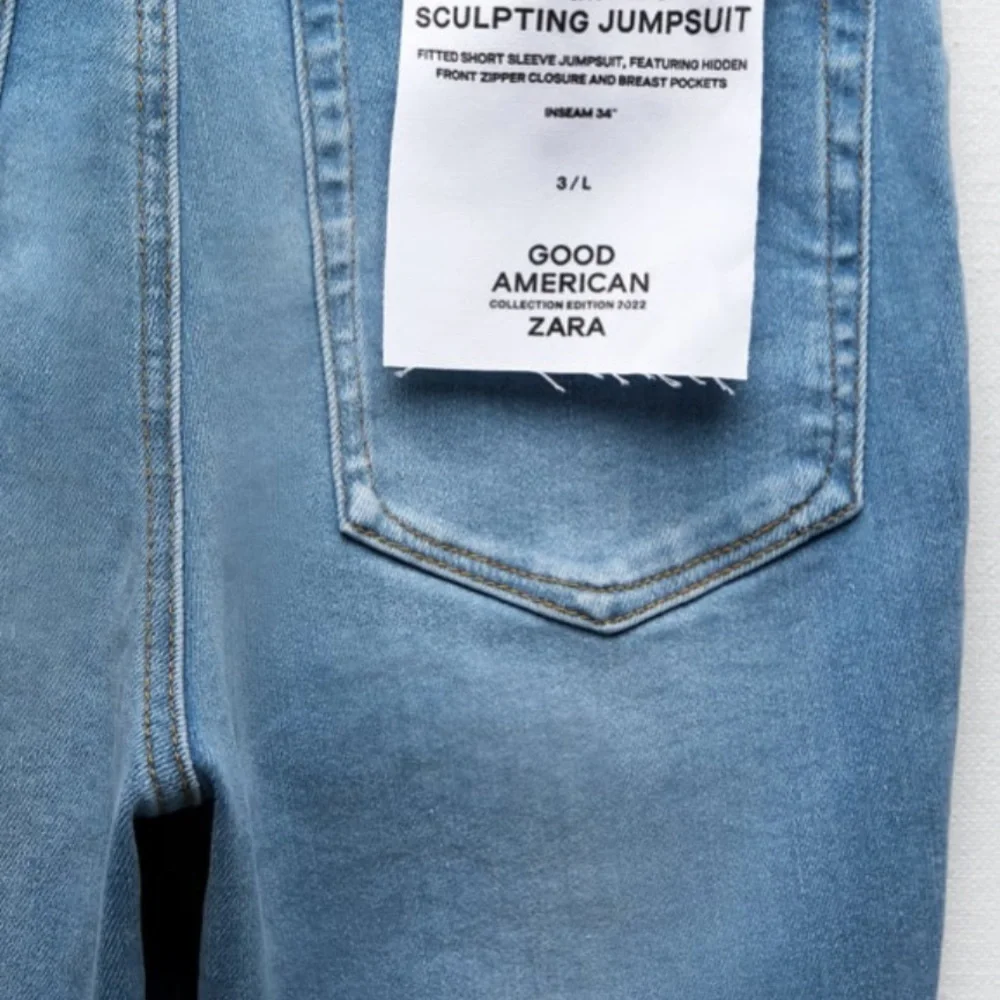 ZARA Good American Body Sculpting Fitted Jumpsuit BNWT - Picture 6 of 6